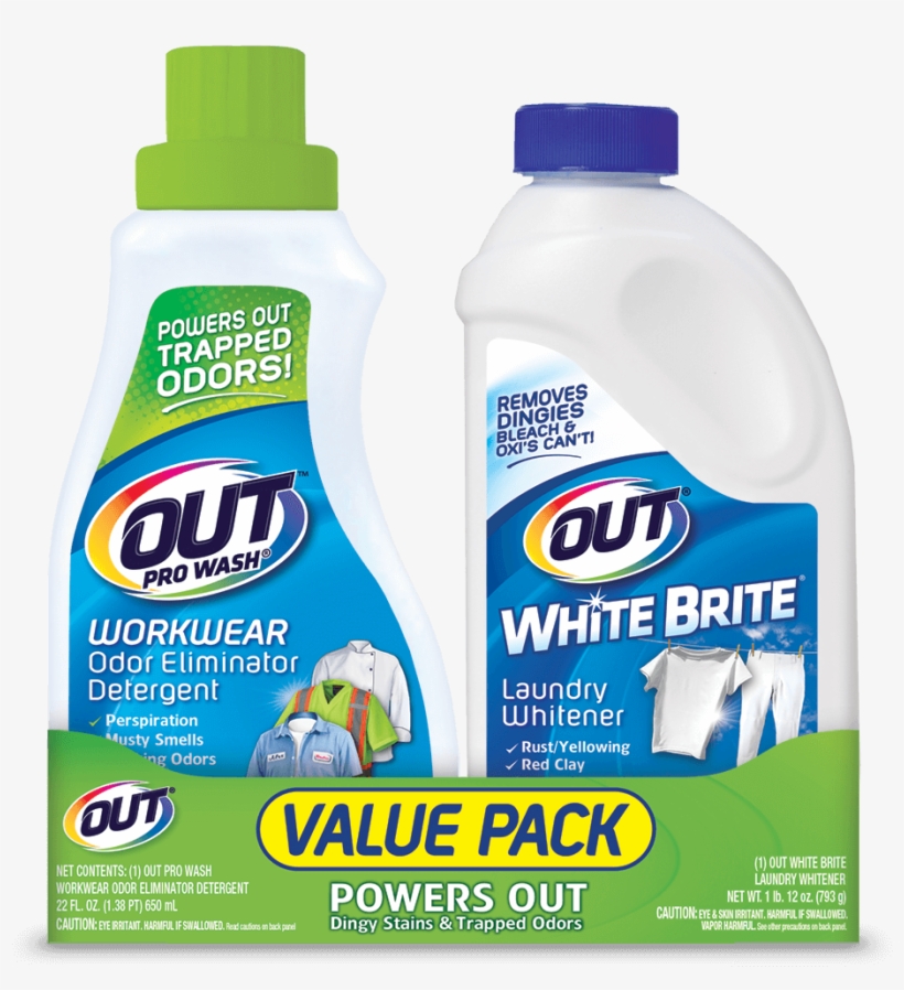 Out White Brite Laundry Whitener - 28 Oz Bottle, transparent png download