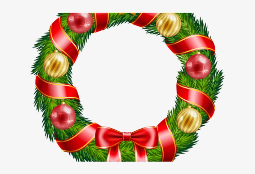 Holley Clipart Gold Christmas Garland - Coronas Navideñas Png, transparent png download