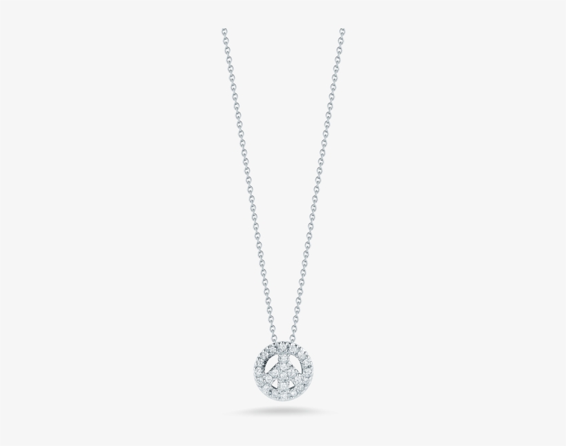 Roberto Coin Diamond Peace Pendant - Collane Con Ancora Da Uomo, transparent png download