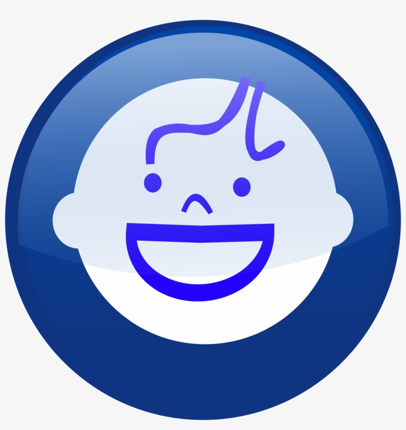 This Free Icons Png Design Of Icono Bebé Azul, transparent png download