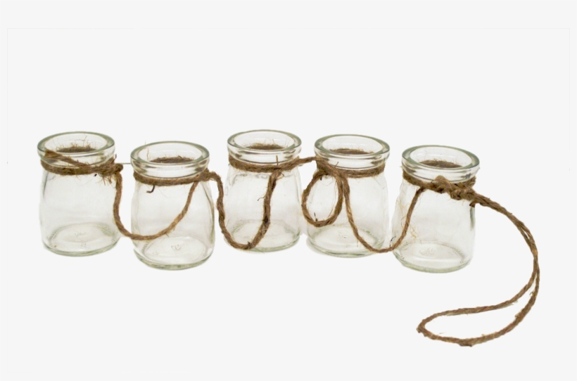 Now Screw In Two Small Eye Hooks And Tie The Jute Ends - Glass, transparent png download