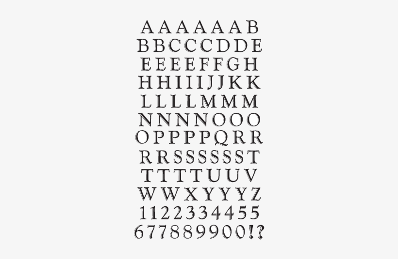 Classic Alphabet, Black Stickers - Mrs Grossman Mg399-19713 Mrs. Grossmans Stickers-classic, transparent png download