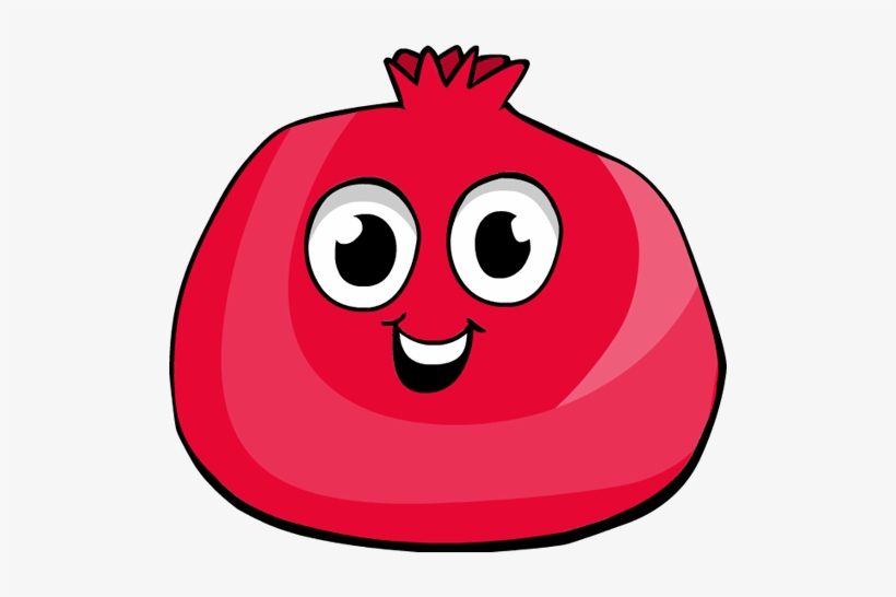 Pomegranate Clipart Cartoon - Funny Pomegranate Png, transparent png download