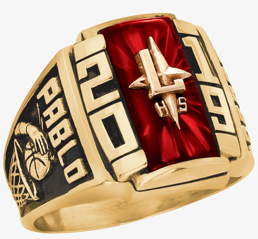 Keepsake Personalized Men's Crest Class Ring Available, transparent png download