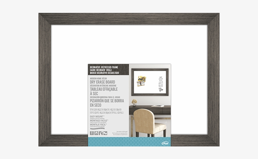 Fhd83 Final Pip - Board Dudes Decorative Distressed Wood Frame Dry Erase, transparent png download