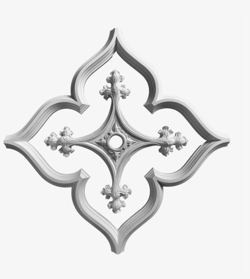 Open Gothic 30" Tracery With Center Medallion 750a - Tracery, transparent png download