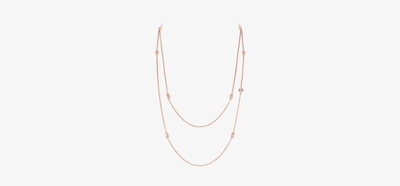Hw Logo By Harry Winston, Rose Gold Diamond Sautoir - Png Rose Gold Necklace, transparent png download