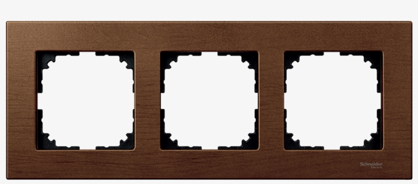 Mtn4053 3472 Wood Frame, 3 Gang, Cherry Wood, M Elegance - Merten Meg4052-3472 Holzrahmen, 2fach, Kirsche, M-plan, transparent png download