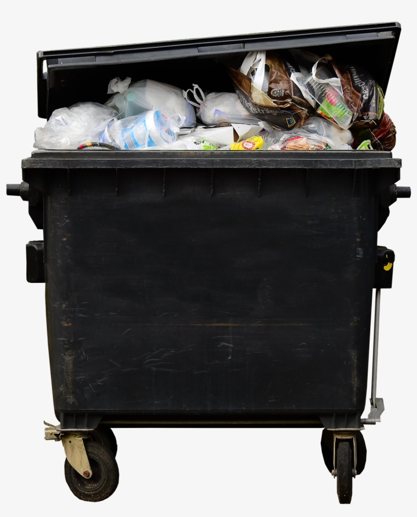 Garbage-1308138 - Dustbin With Garbage, transparent png download