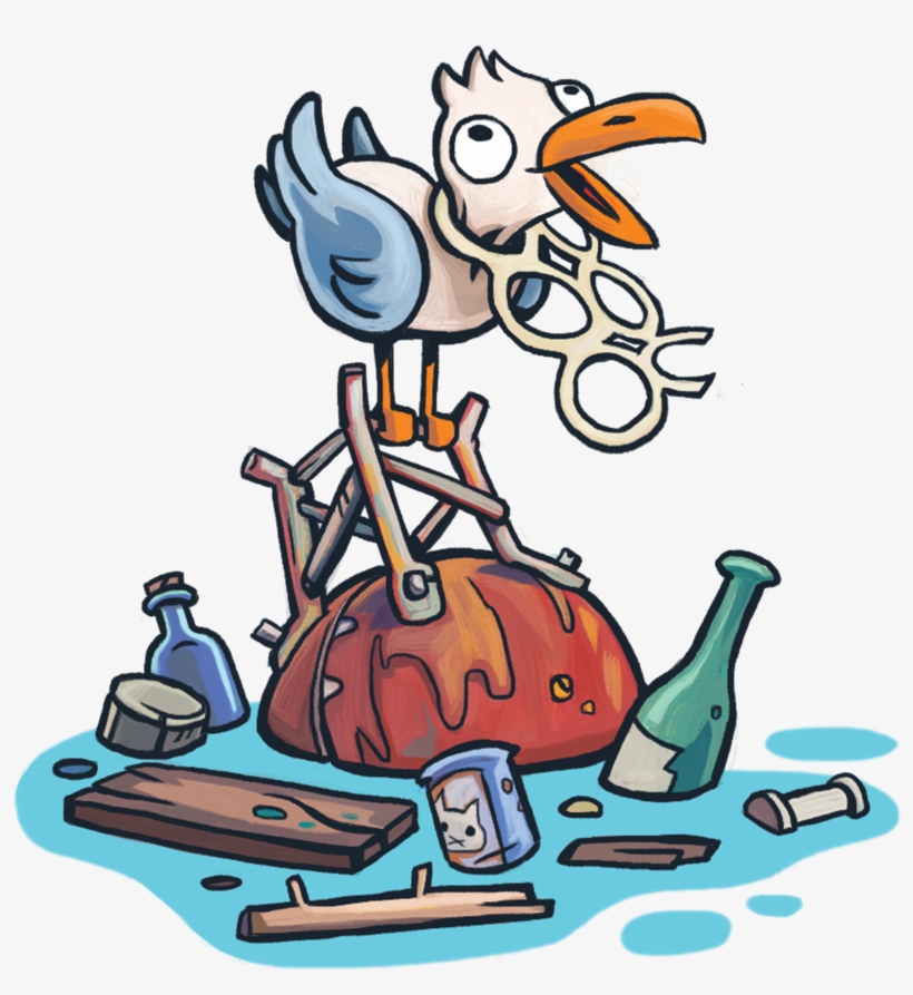 Seagull Creature Flotsam, transparent png download