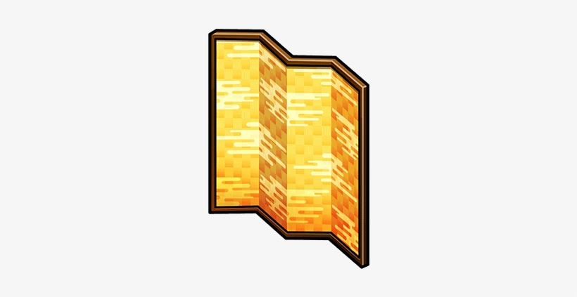 Furniture-gold Foil Folding Screen Render - Wood, transparent png download