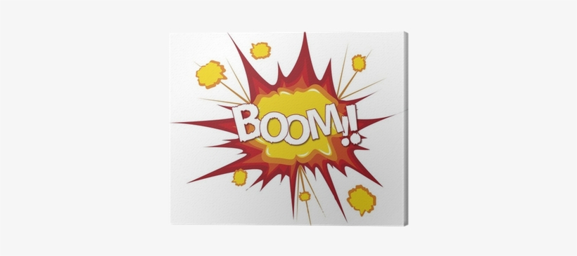 Boom Bang Comic Cartoon Explosion Canvas Print • Pixers® - Explosion, transparent png download