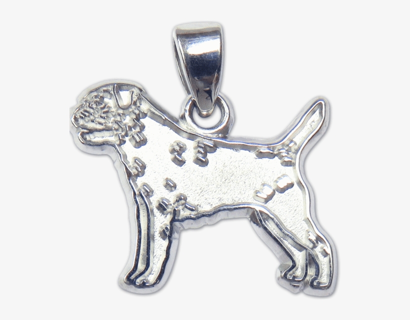 Border Terrier Pendant - Gold, transparent png download