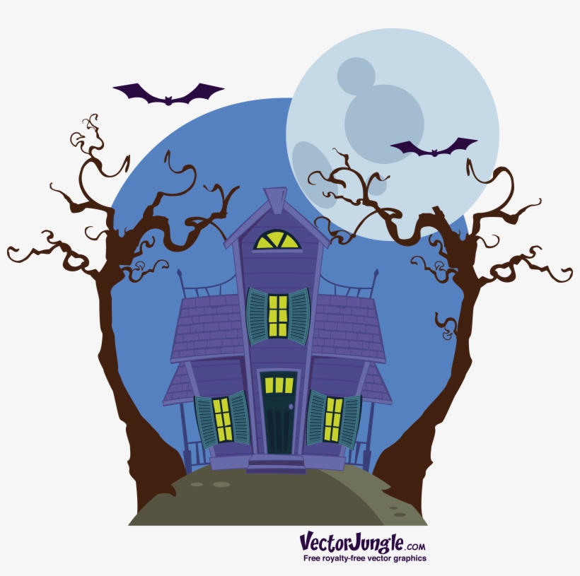Ghostly Clipart Haunted Library - Vector Graphics, transparent png download