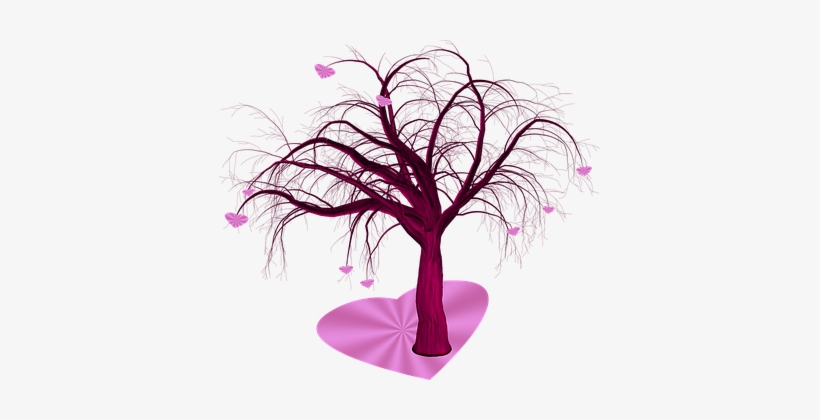 Tree, Hearts, Love, Valentine - ต้นไม้ รูป หัวใจ Png, transparent png download