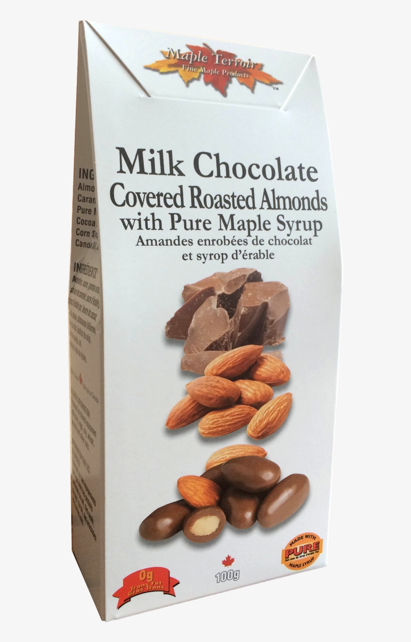 Canadian Maple Syrup Milk Chocolate Covered Almonds - Maple Syrup, transparent png download