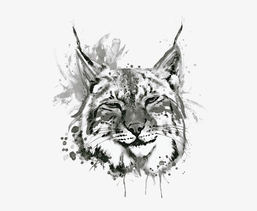 Bleed Area May Not Be Visible - Bobcat Head Canvas Print - Small By Marianvoicu, transparent png download