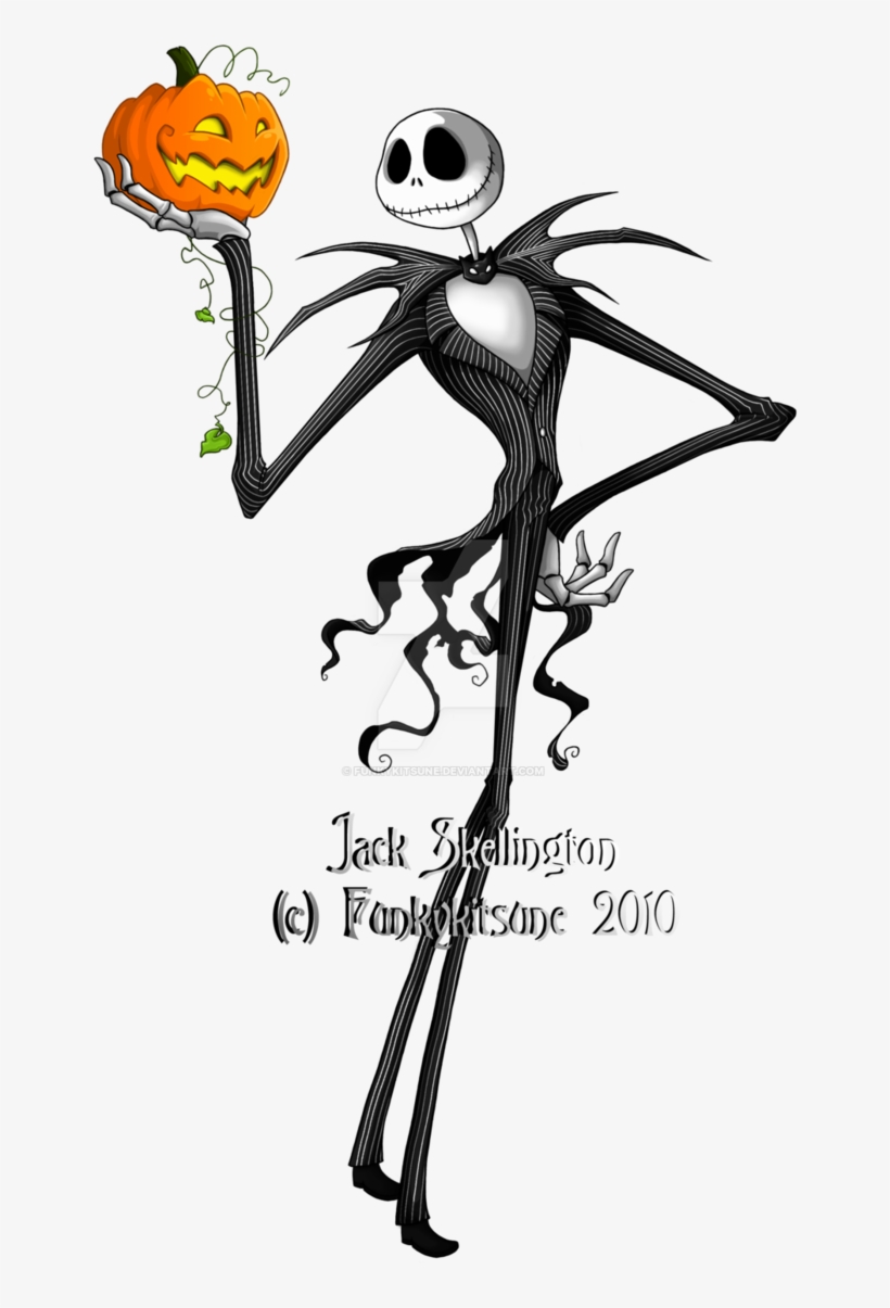 Jack Skellington By Funkykitsune - Jack Skellington, transparent png download