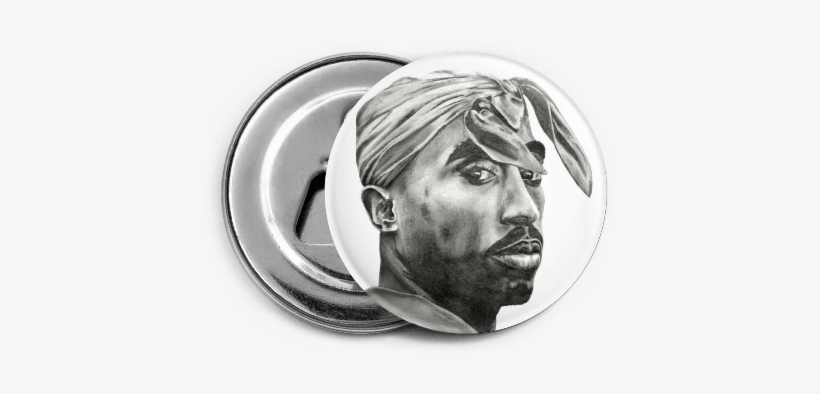 Tupac Magnet - Silver, transparent png download