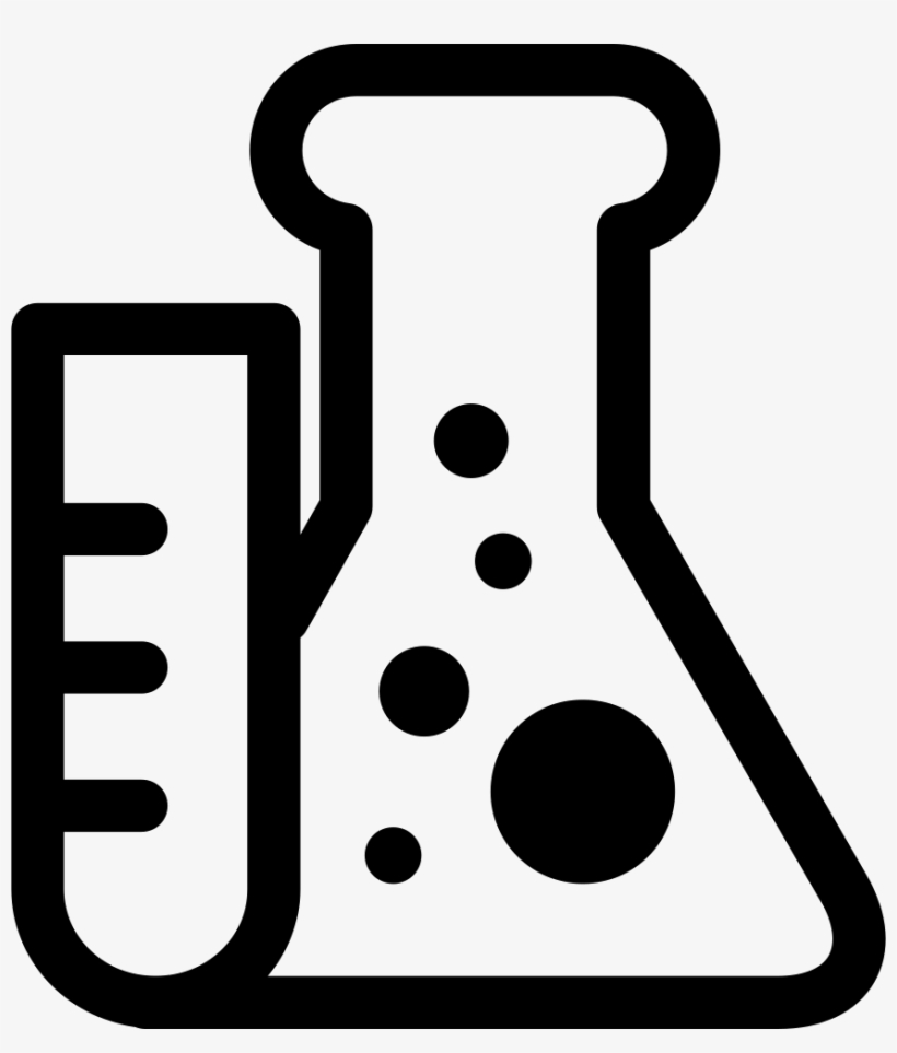 Png File Svg - Tubos De Ensayo Blanco Y Negro, transparent png download