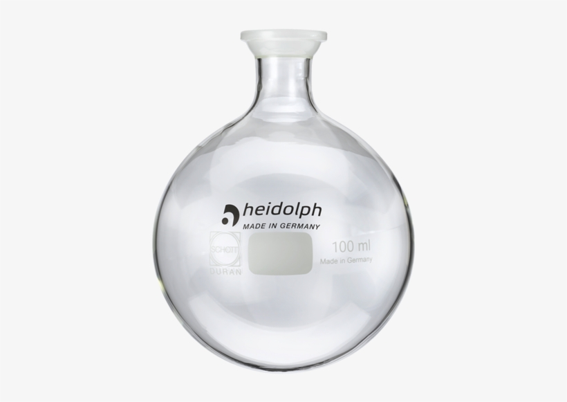 Coatad Receiving Flask 100 Ml - Glass Bottle, transparent png download
