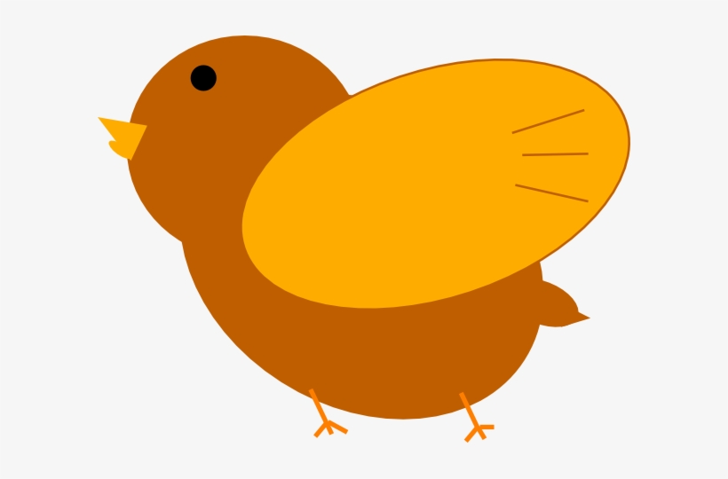 Brown Bird Orange Legs 2 Svg Clip Arts 600 X 460 Px, transparent png download