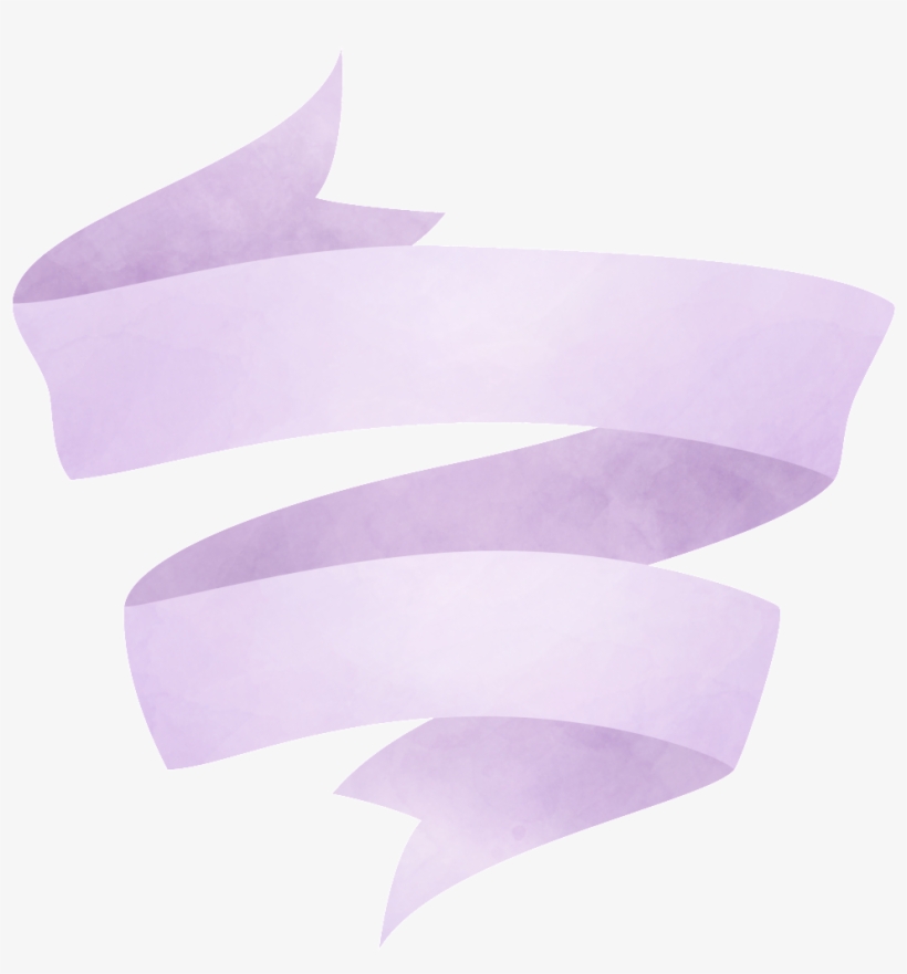 This Graphics Is Purple Elegant Ribbon Transparent - Construction Paper, transparent png download