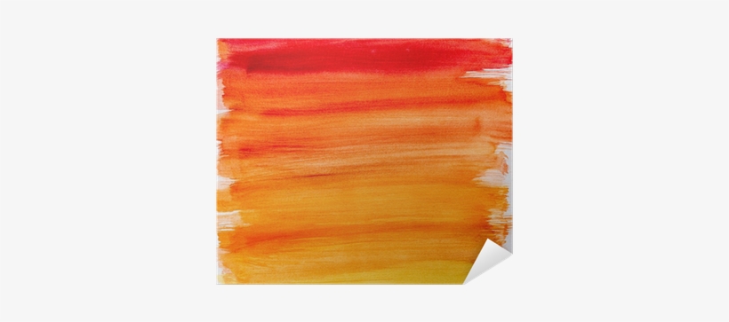 Gradient Watercolor Background In Warm Colors Poster - Painting, transparent png download