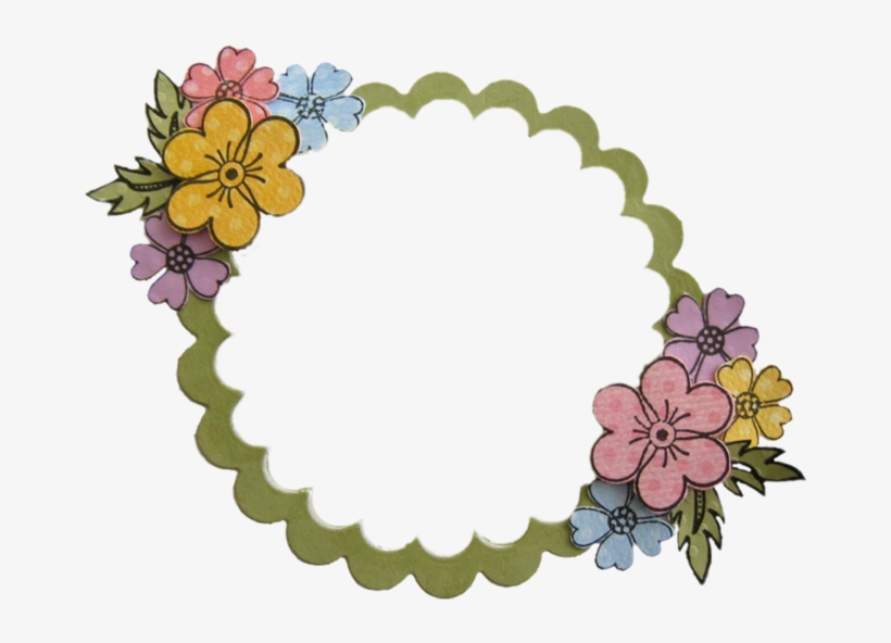 Round Flower Frame By Artbeat6342 On Deviantart Graphic - Rose, transparent png download
