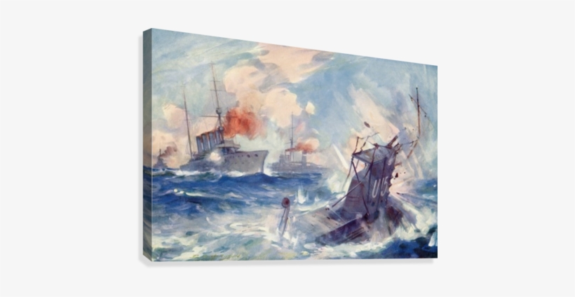 The Sinking Of The German Submarine Sm U-15 After Being - Sinking Of The German Submarine Sm U-15 After Being, transparent png download