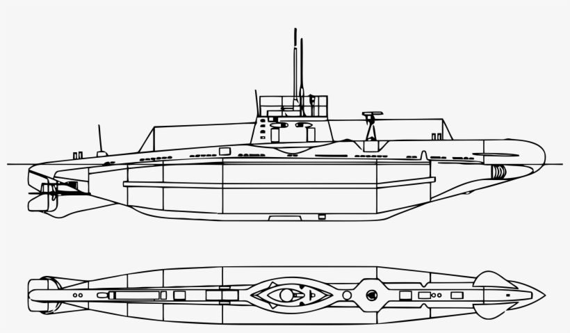 This Free Icons Png Design Of Vintage Uboat Submarine, transparent png download