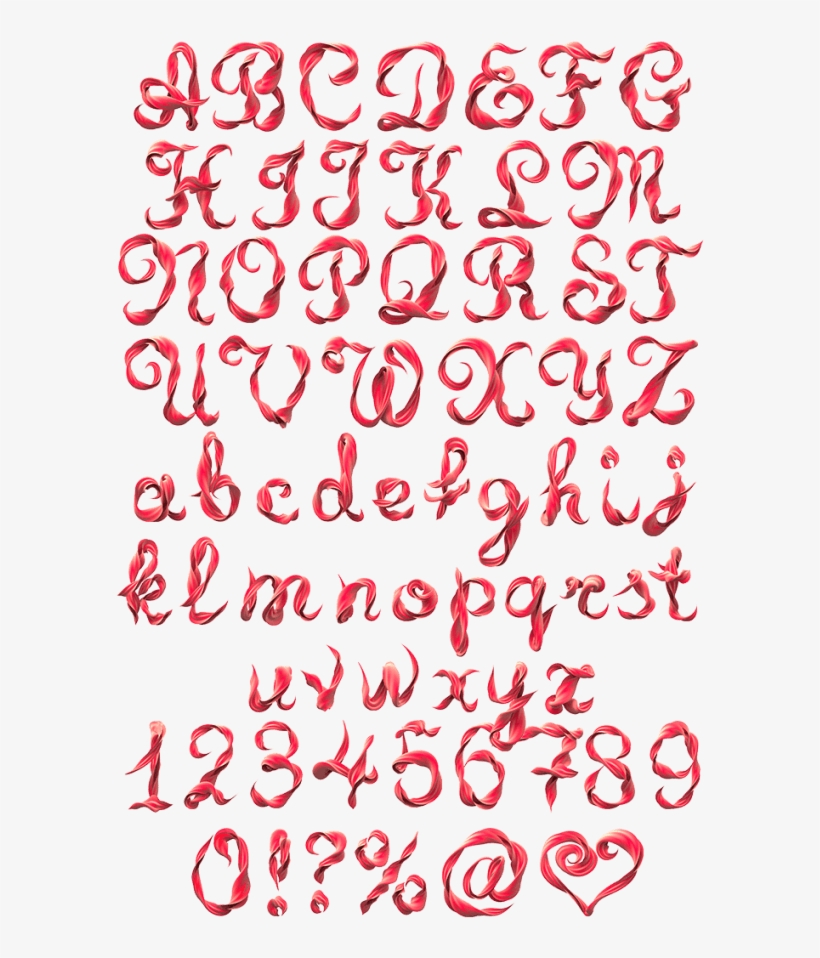 Silk Ribbon Font, transparent png download