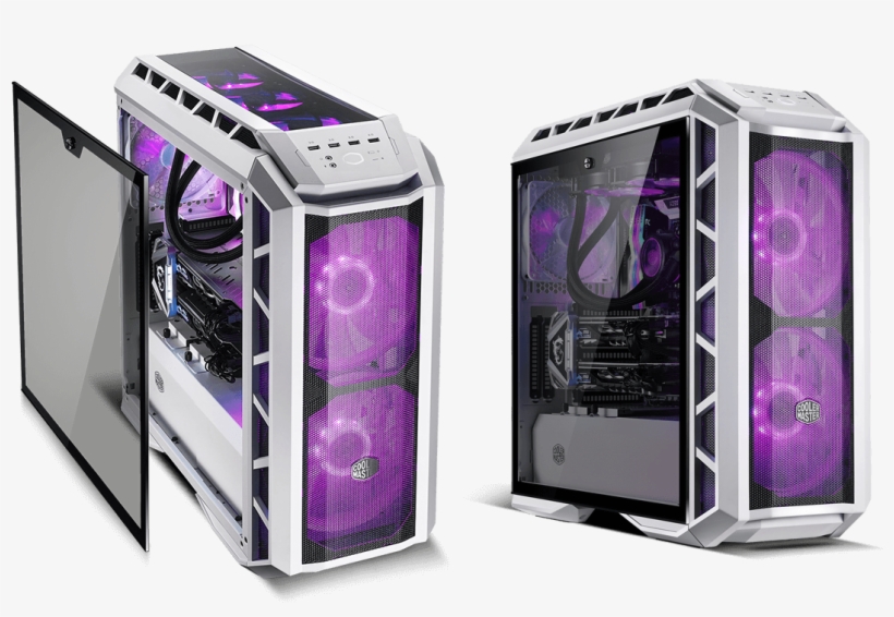 Clear View Inside - Cooler Master H500p White, transparent png download