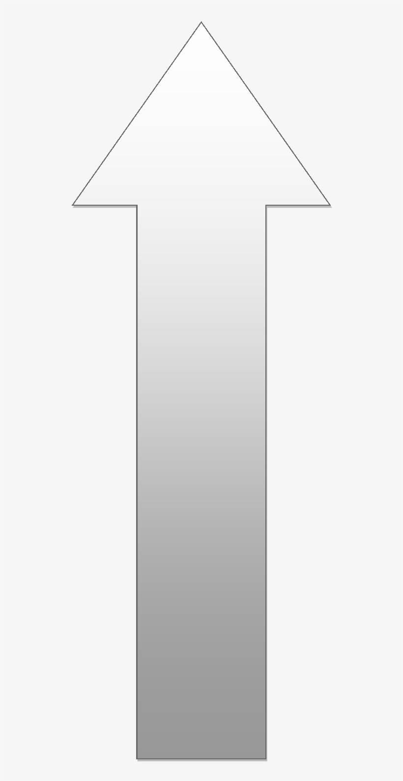 Upwards Arrow Black Gradient - Mobile Phone, transparent png download