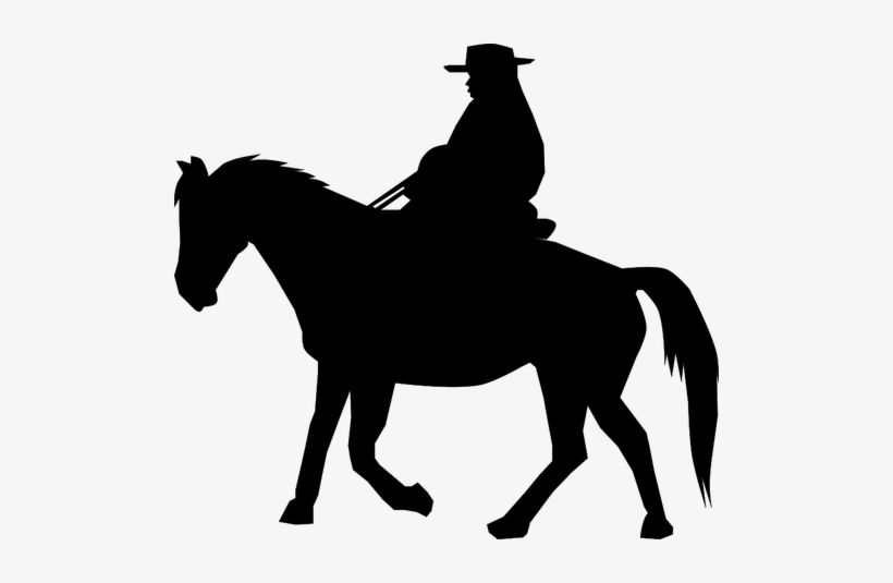 Cowboy Cross Silhouette - Cowboy Png, transparent png download
