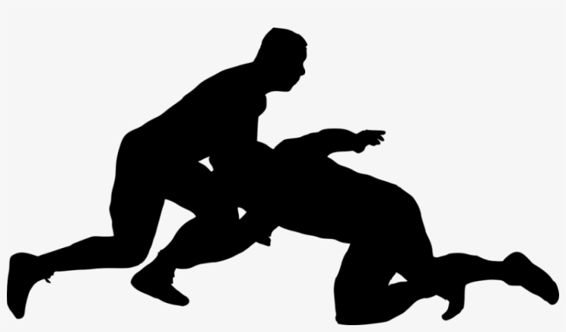 Free Png Sport Wrestling Silhouette Png Images Transparent - Wrestling Silhouettes, transparent png download