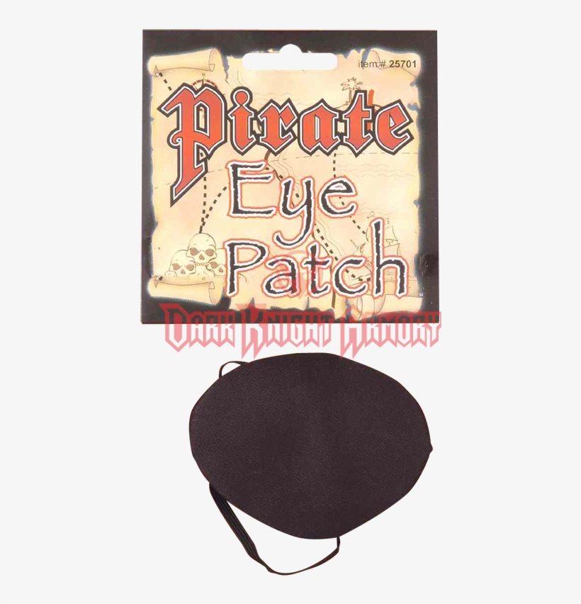 Satin Pirate Eye Patch - Black Satin Pirate Eye Patch, transparent png download