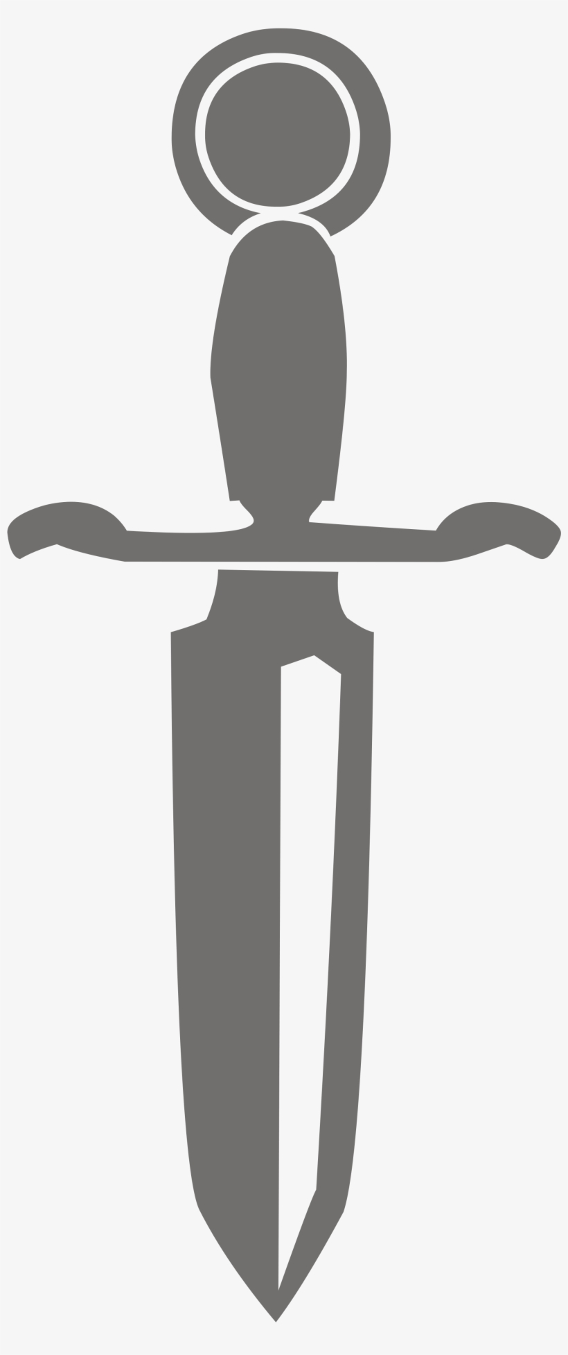 Open - Transparent Dagger Silhouette, transparent png download