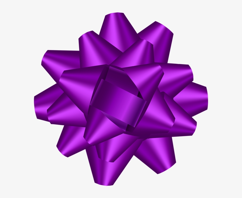 Purple Bow Png For Kids - Clip Art, transparent png download