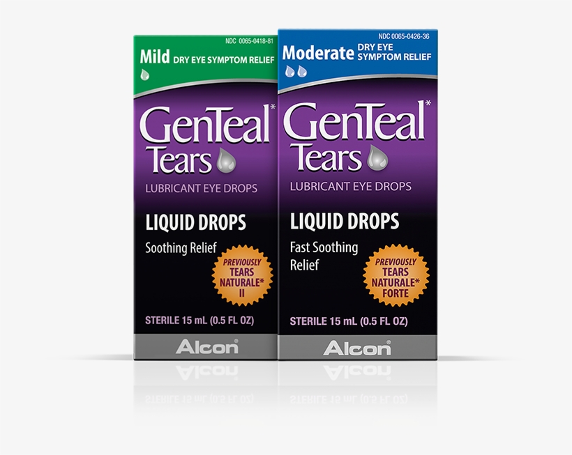 Genteal® Tears Liquid Eye Drops - Genteal Tears Mild Eye Drop 15ml, transparent png download