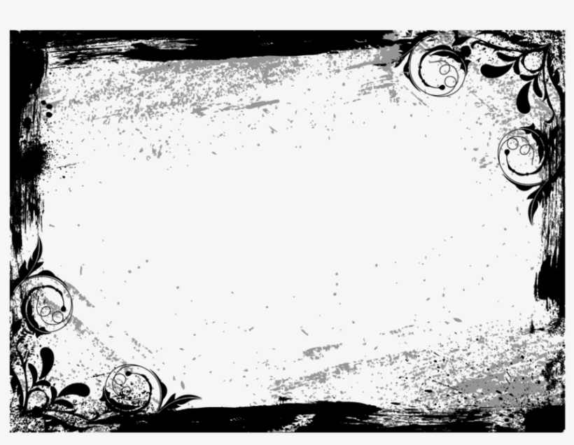 Grunge, Flowers, Corner, Frame - Important Information Organizer: Personal Calendar, transparent png download