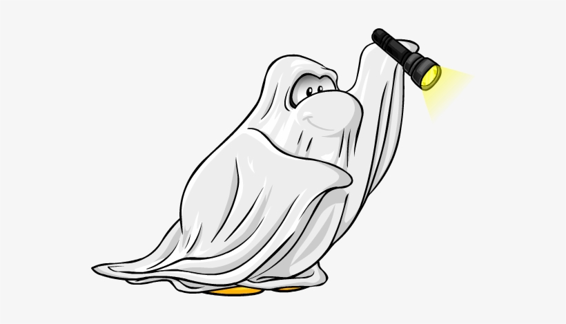 Club Penguin Celebrates Halloween With A Party - Club Penguin Island Ghost Costume, transparent png download