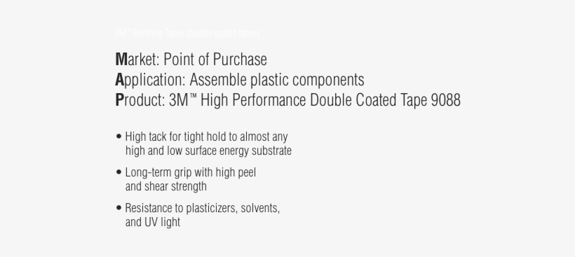 3m™ Bonding Tapes Market - Infectious Hypodermal And Hematopoietic Necrosis, transparent png download