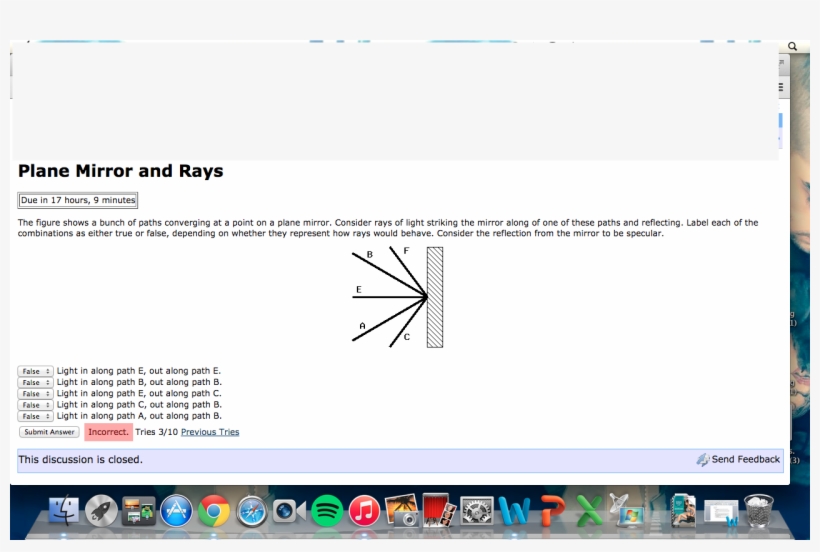 Plane Mirror And Rays Due In 17 Hours, 9 Minutes - Macintosh, transparent png download