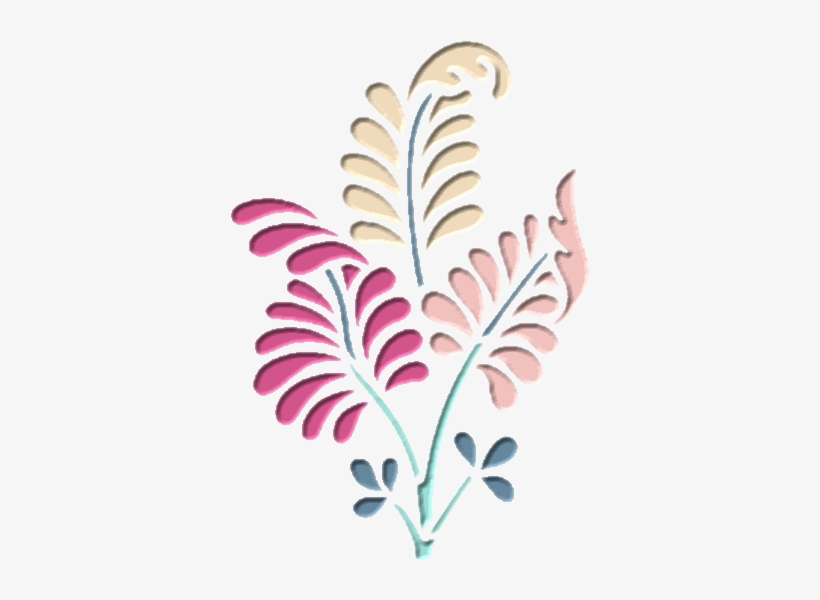 Florales Y Adornos En Tonos Pasteles Png - Hojas Silhouette, transparent png download