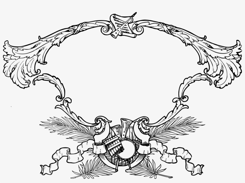 How To Set Use Ornate Music Frame Clipart, transparent png download
