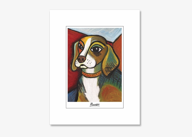 Beagle Pawcasso Matted Print - Toland Pawcasso Beagle House Flag, transparent png download