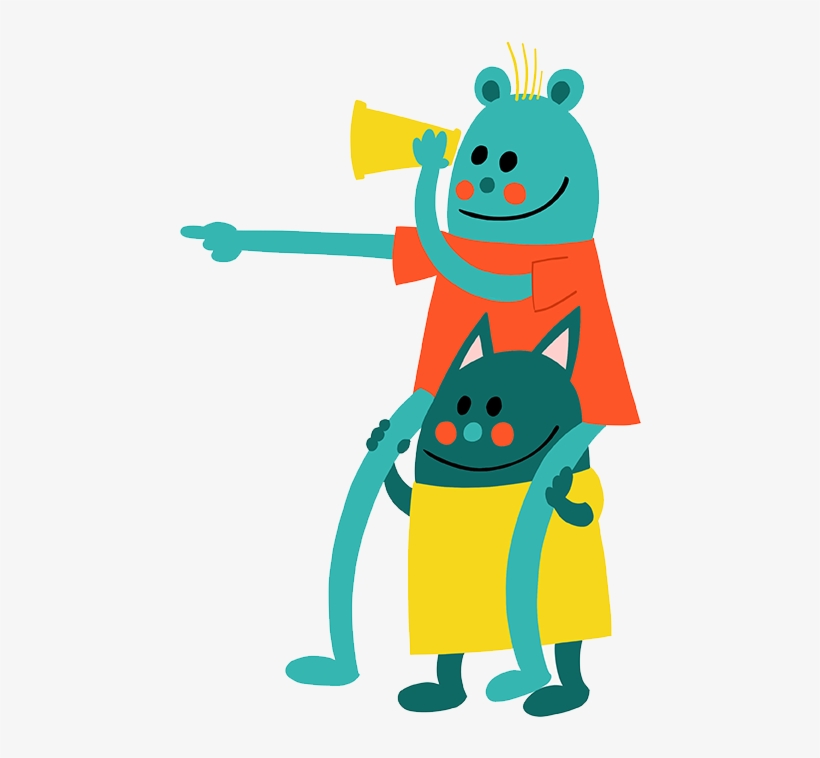 E F Piggy Back Small - Cartoon, transparent png download
