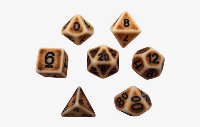 Artificer's Bones- Plastic Set Of 7 Polyhedral Rpg - Triangle, transparent png download