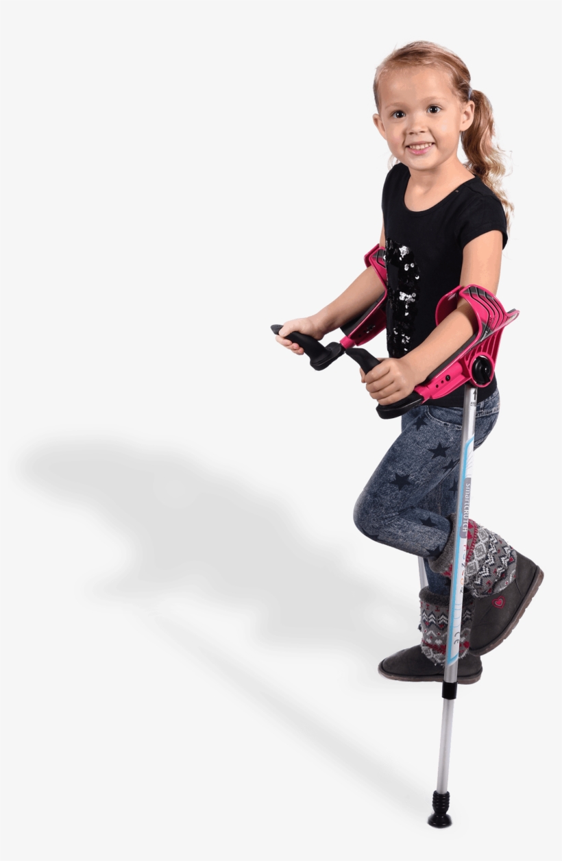 The Ergonomic Smart Crutch Looks Slightly Robotic - Girl, transparent png download